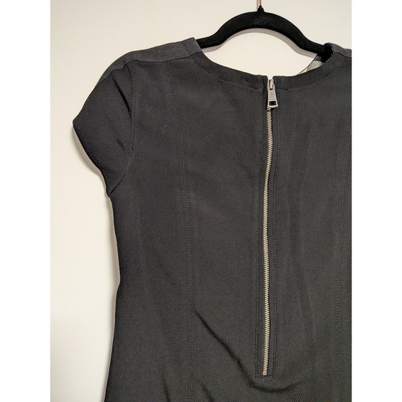 Burberry Brit Black Short Sleeve Pique Knit Shift Dress US 6 - Picture 7 of 11